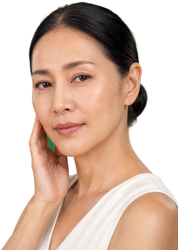 นางแบบในภาพนำเสนอ Ejal 40 แต่งหน้าอ่อนในสไตล์ KPS Aesthetic