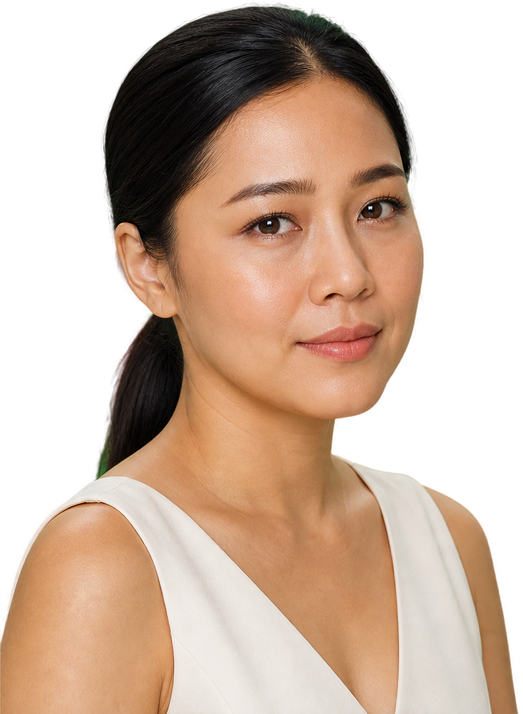 นางแบบในภาพนำเสนอ Neauvia Hydro Deluxe แต่งหน้าอ่อนในสไตล์ KPS Aesthetic