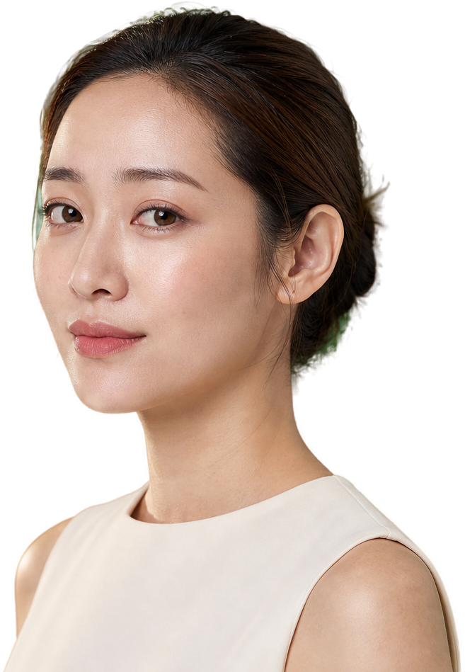 นางแบบในภาพนำเสนอ Skinvive แต่งหน้าอ่อนในสไตล์ KPS Aesthetic