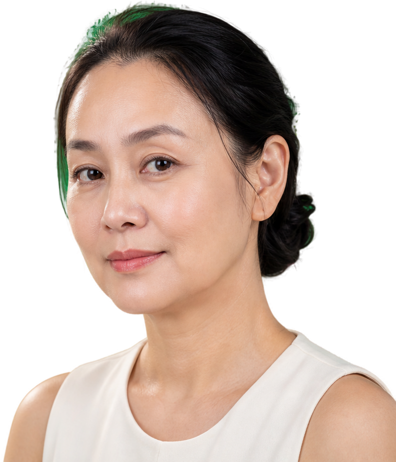 นางแบบในภาพนำเสนอ Sticol แต่งหน้าอ่อนในสไตล์ KPS Aesthetic