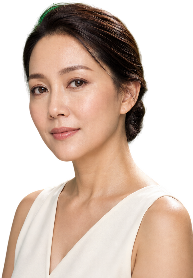 นางแบบในภาพนำเสนอ VITARAN แต่งหน้าอ่อนในสไตล์ KPS Aesthetic